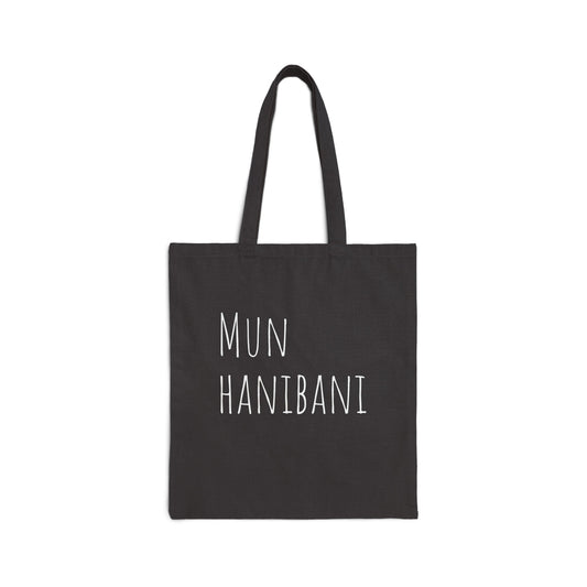 Puuvillainen kangaskassi mun hanibani
