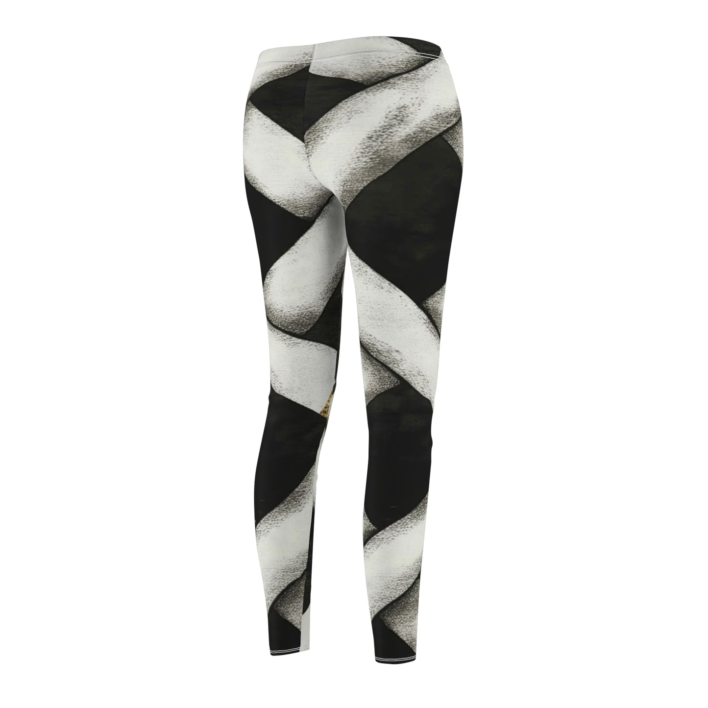 Naisten mustavalkoiset legginssit