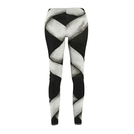 Naisten mustavalkoiset legginssit