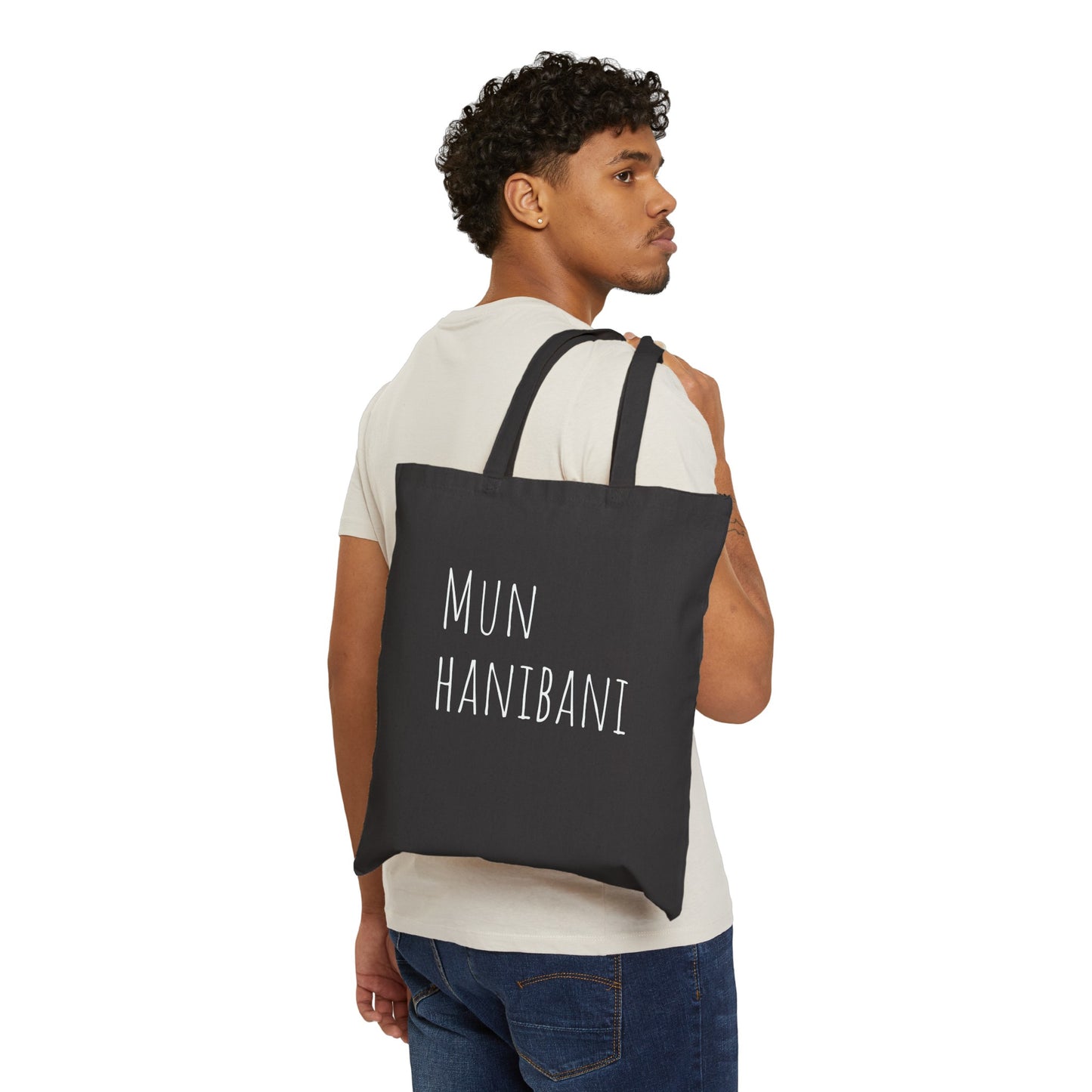 Puuvillainen kangaskassi mun hanibani