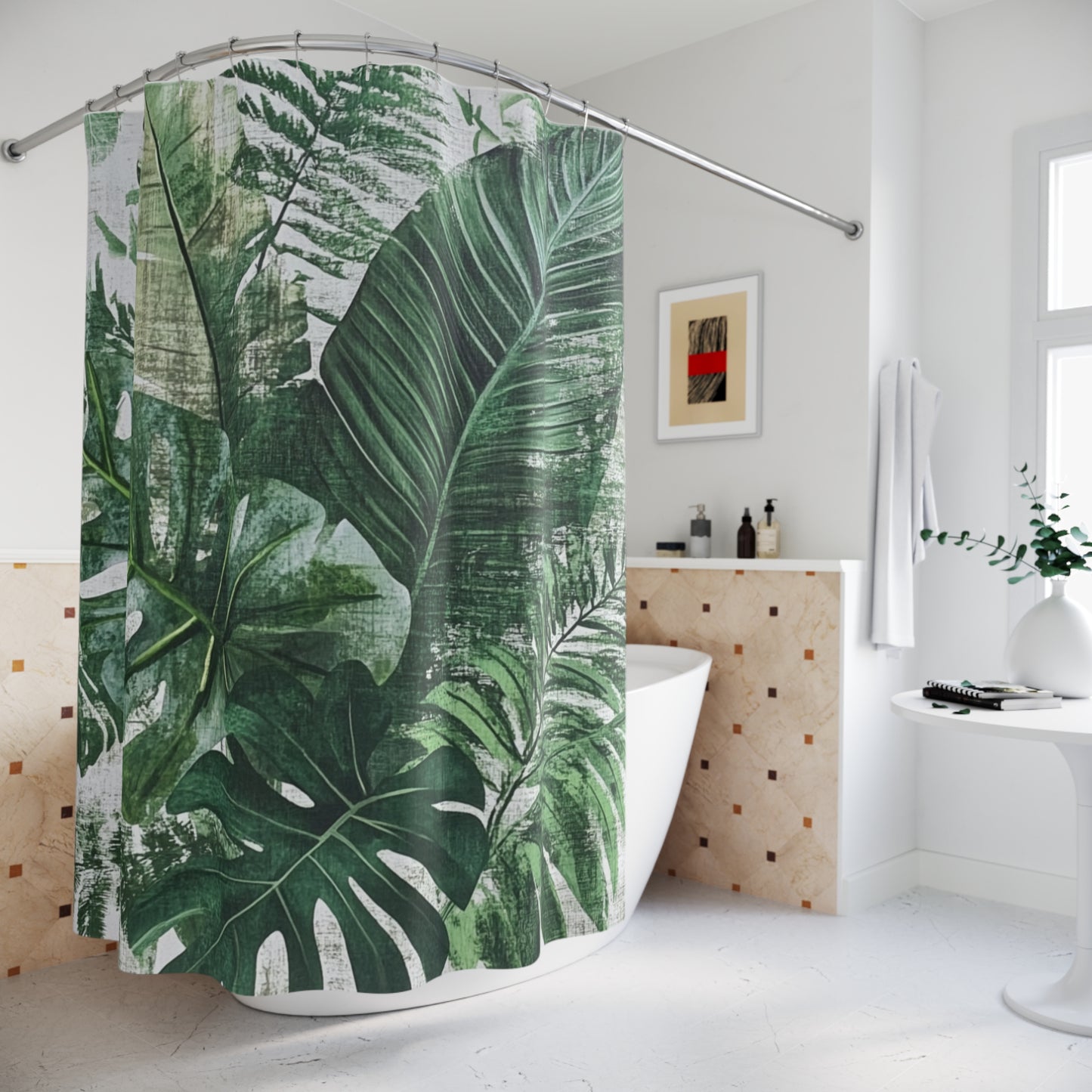 Suihkuverho: Monster Monstera