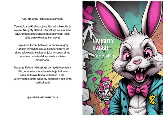 Naughty Rabbit -värityskirja