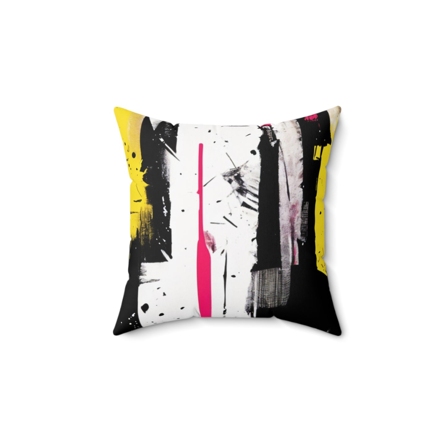 Sisustustyyny, black and yellow
