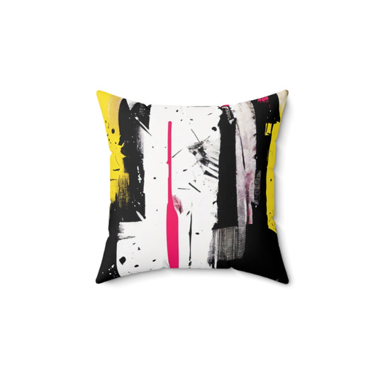 Sisustustyyny, black and yellow
