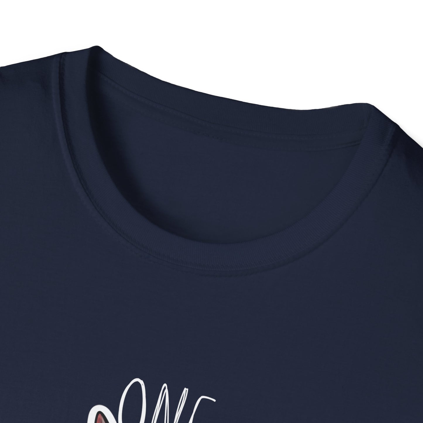 Unisex Softstyle T-paita, one naughty rabbit