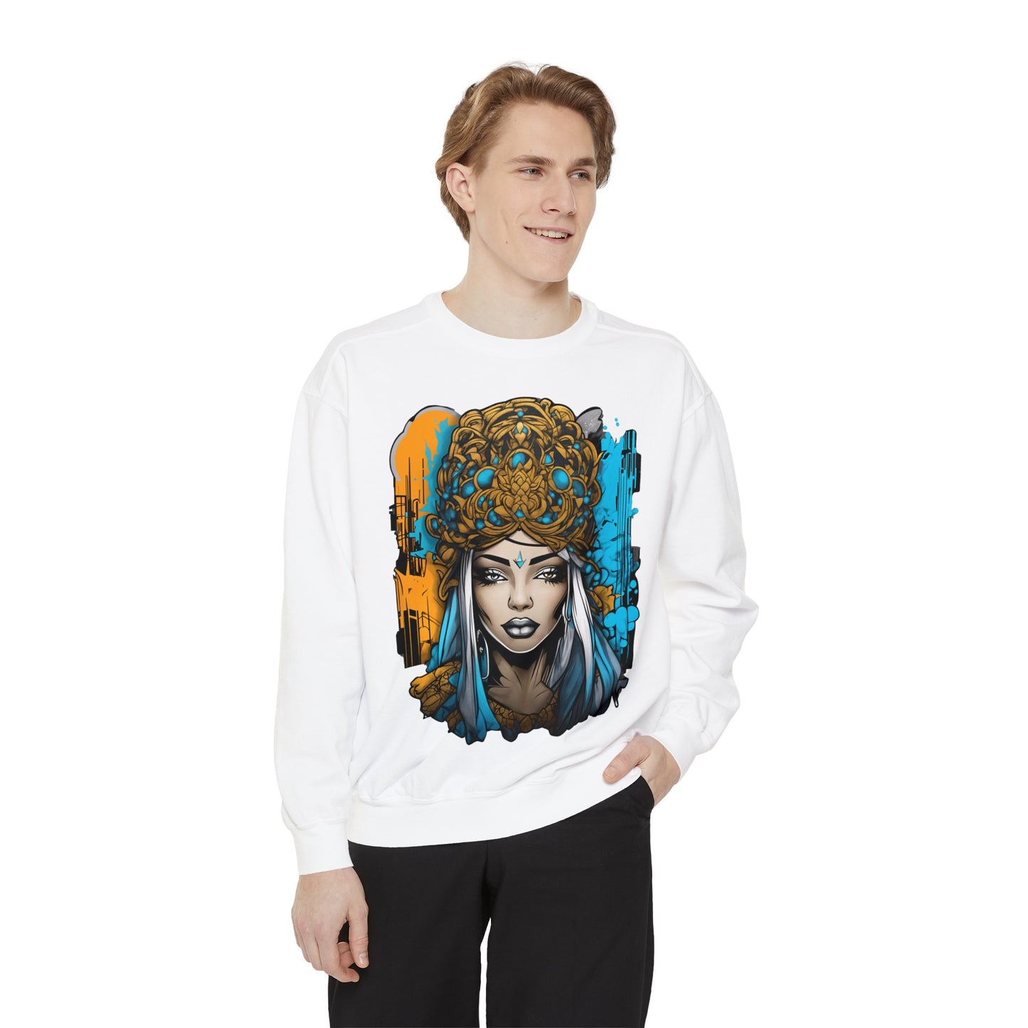 Unisex collegepaita, urban queen