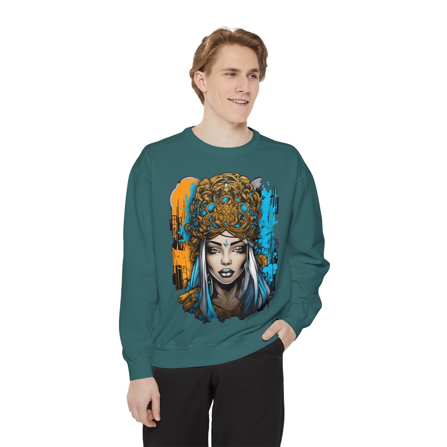 Unisex collegepaita, urban queen