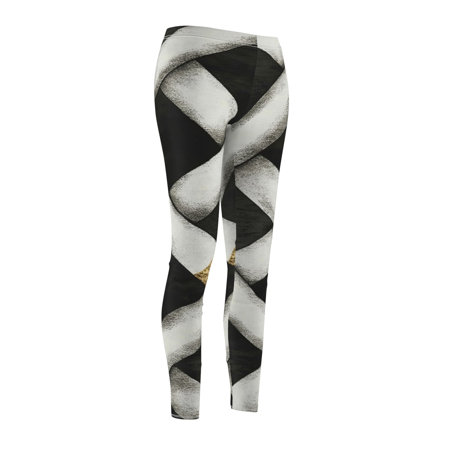 Naisten mustavalkoiset legginssit