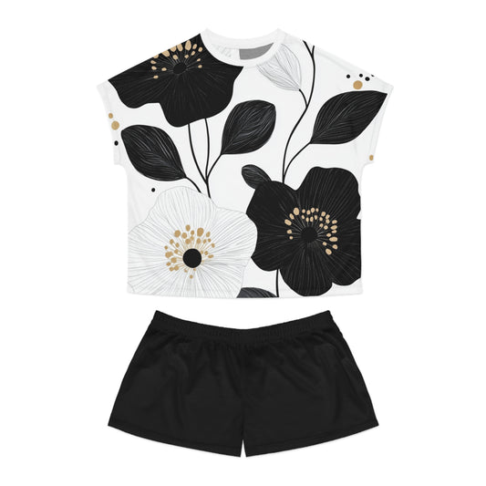 Naisten yöasusetti- Floral Minimalist Drama