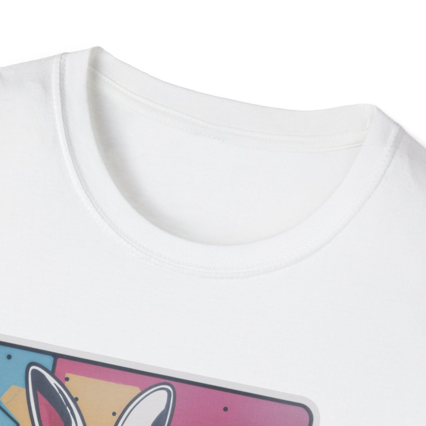 Unisex Softstyle T-paita, urban rabbit