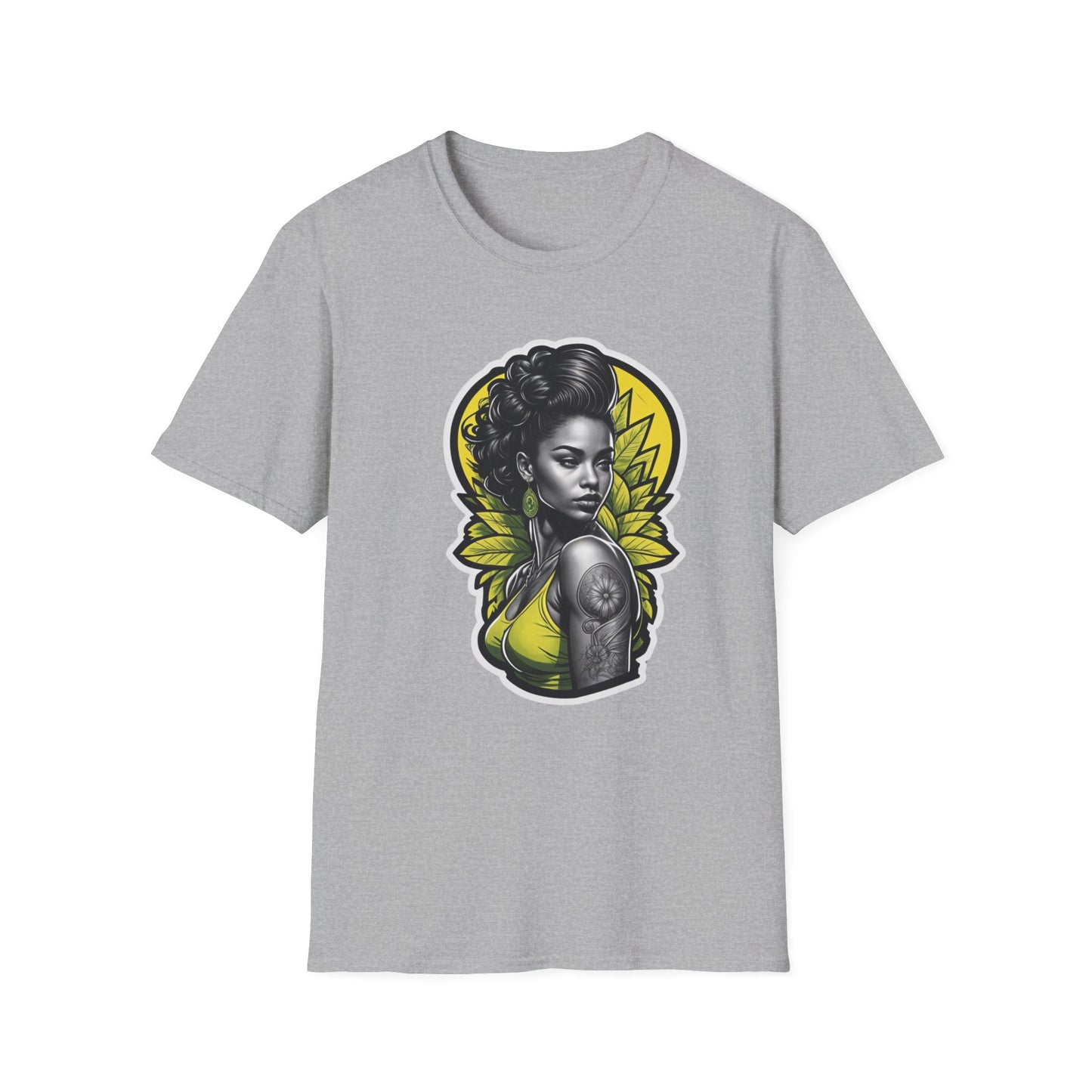 Unisex Softstyle T-paita, rebel queenie