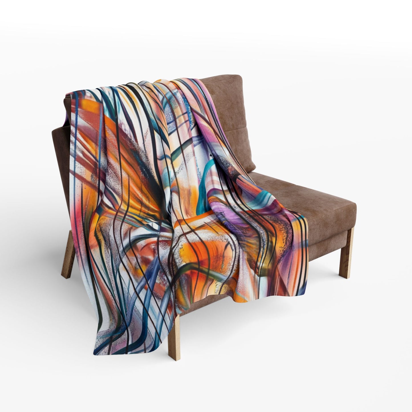 Arctic Fleece Blanket - Jungle Graffiti