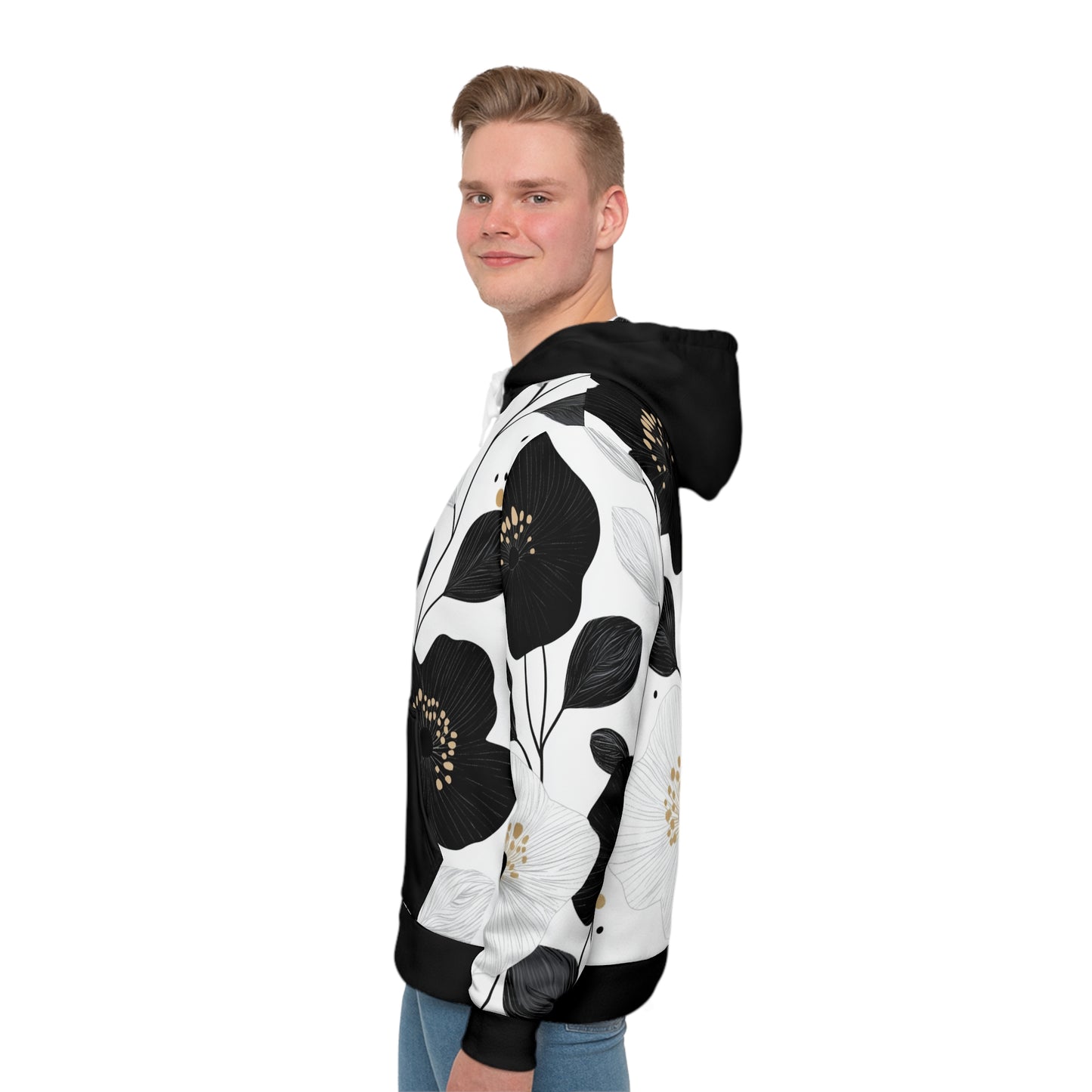 Miesten Huppari – Floral Minimalist Drama