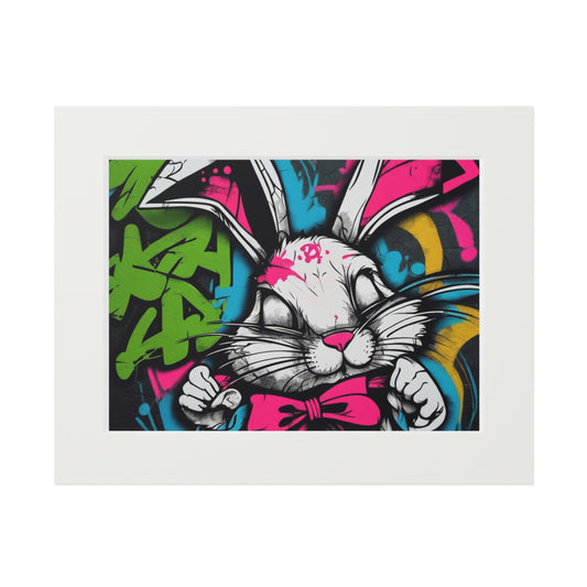 Naughty Rabbit taidevedokset (passepartout-paperikehys)
