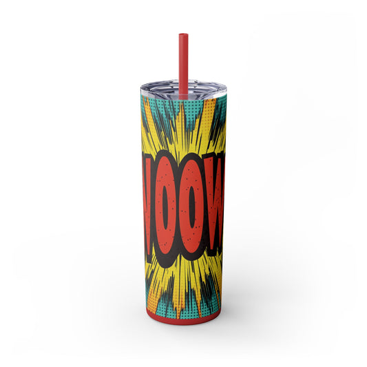 Kapea juomapullo pillillä, 0.6 L, Woow!