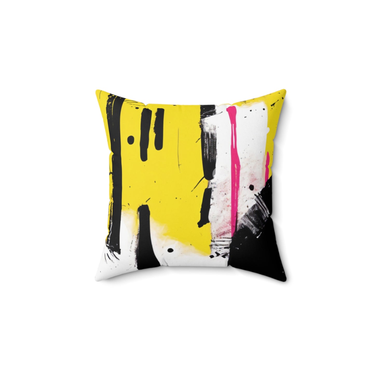 Sisustustyyny, black and yellow