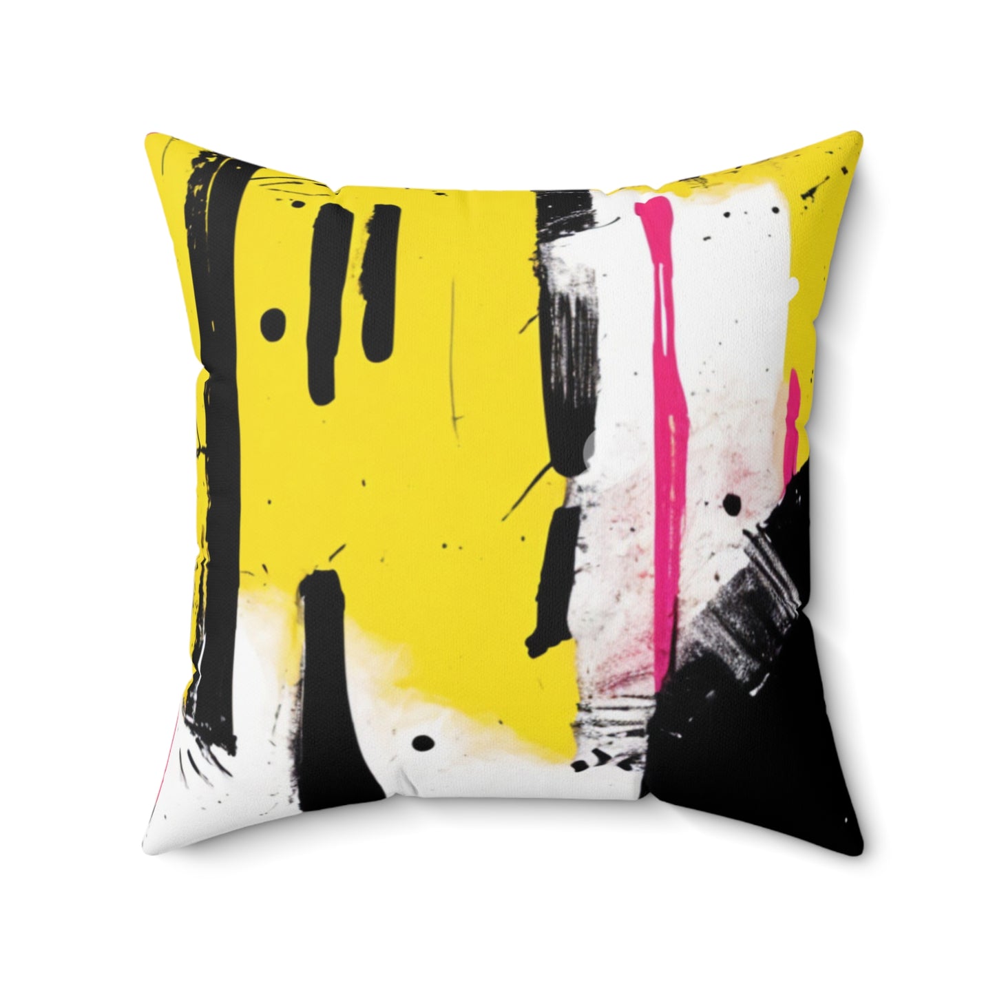 Sisustustyyny, black and yellow