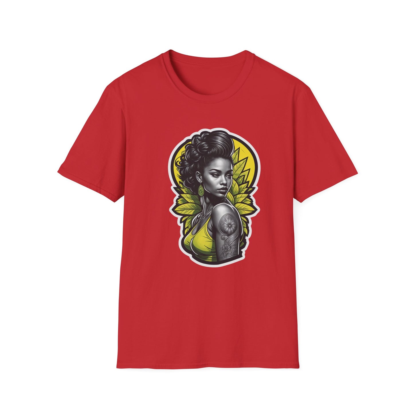 Unisex Softstyle T-paita, rebel queenie