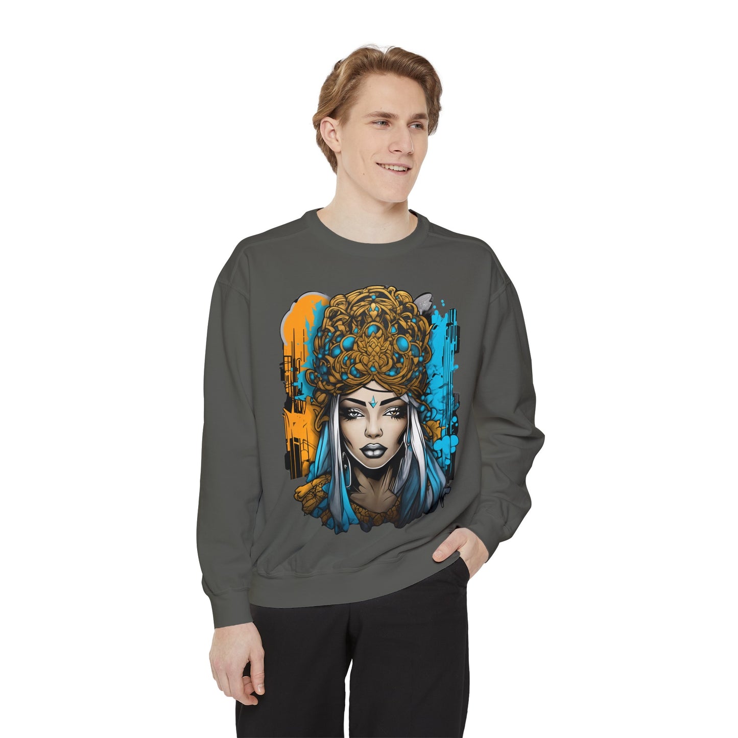 Unisex collegepaita, urban queen