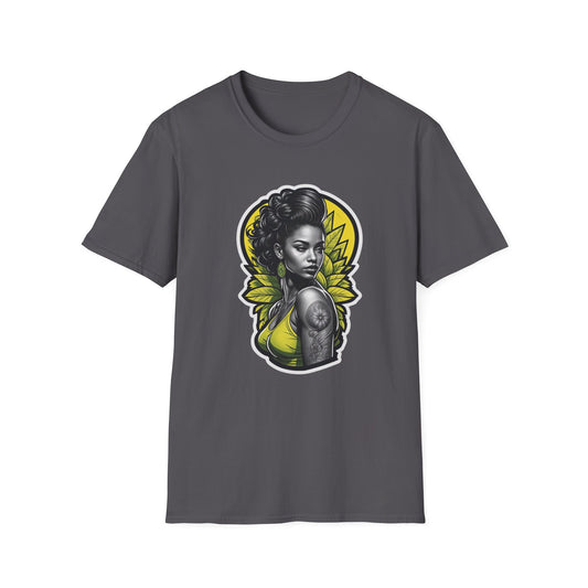 Unisex Softstyle T-paita, rebel queenie