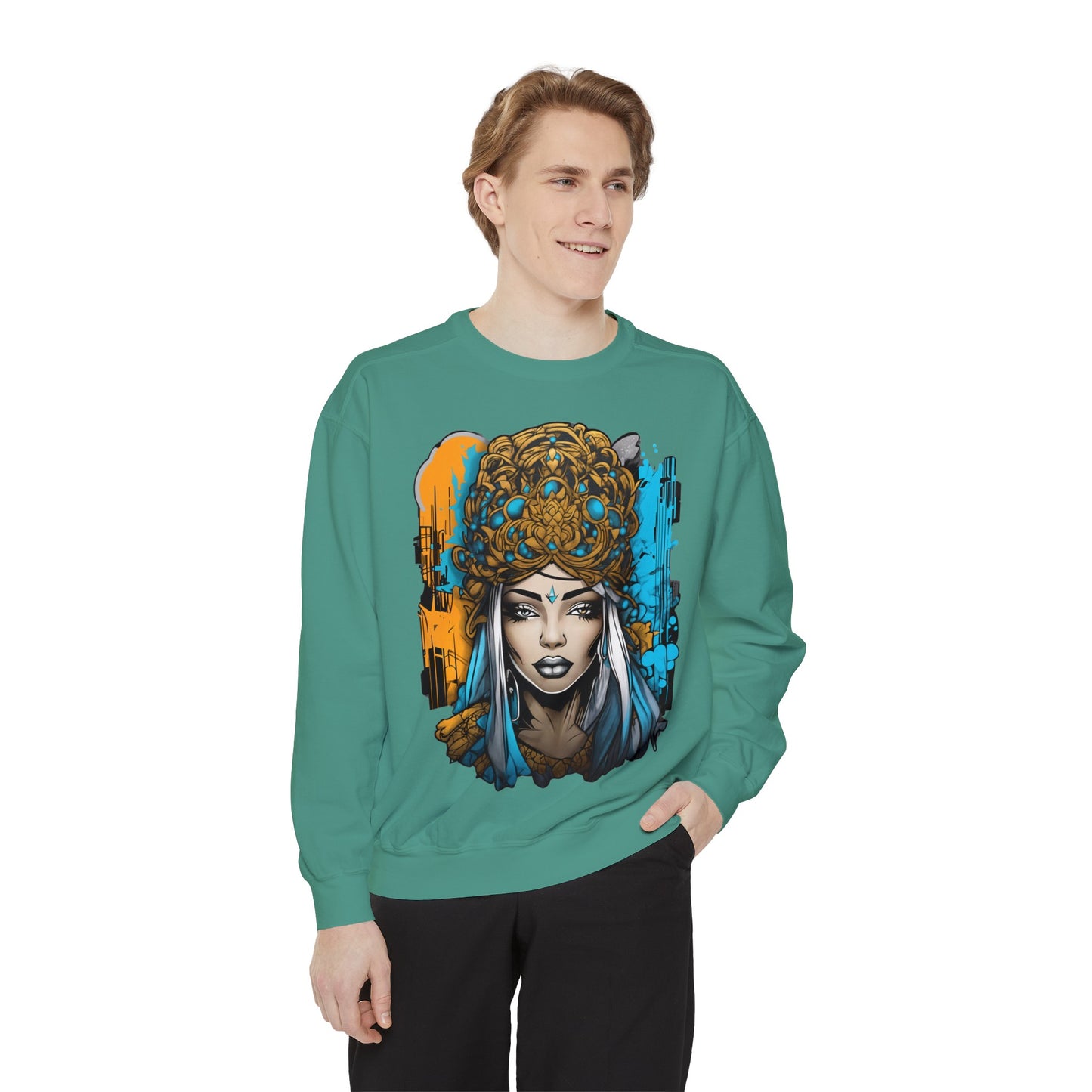 Unisex collegepaita, urban queen