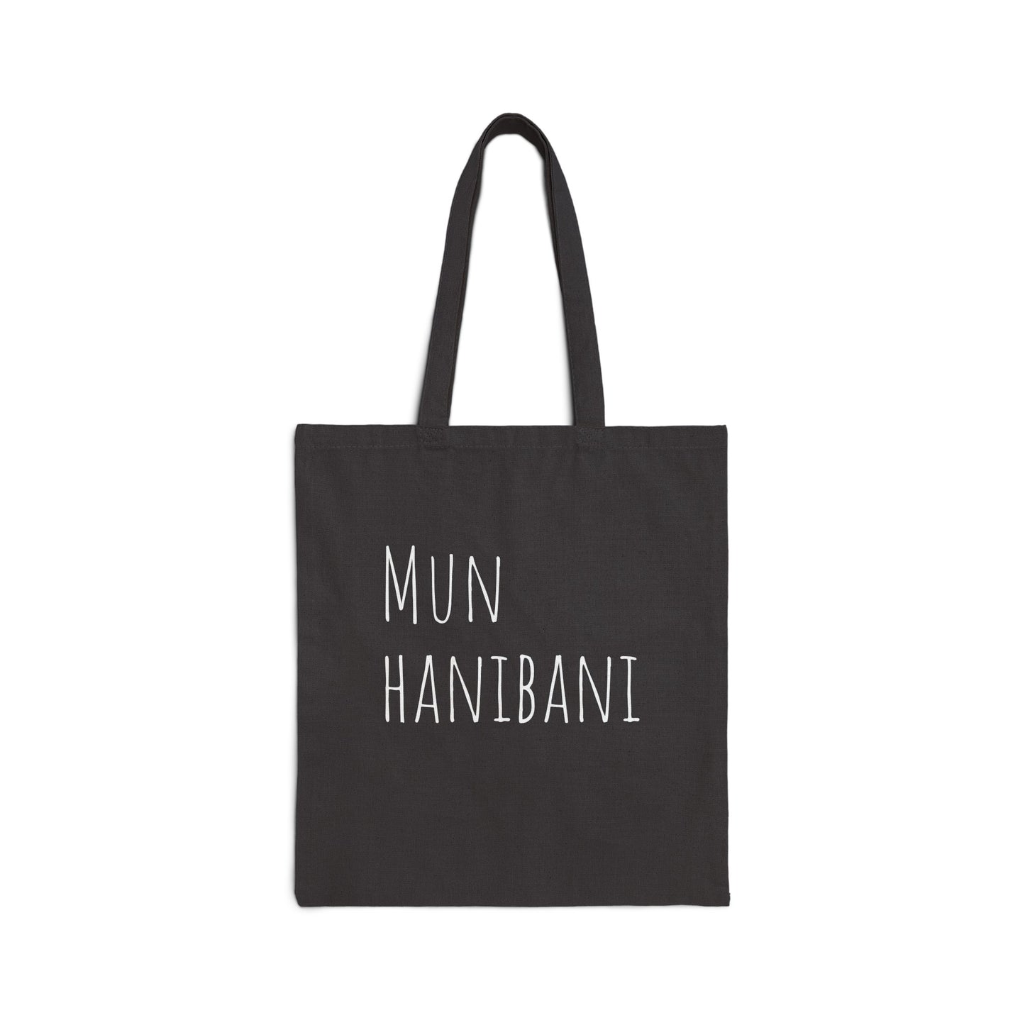 Puuvillainen kangaskassi mun hanibani