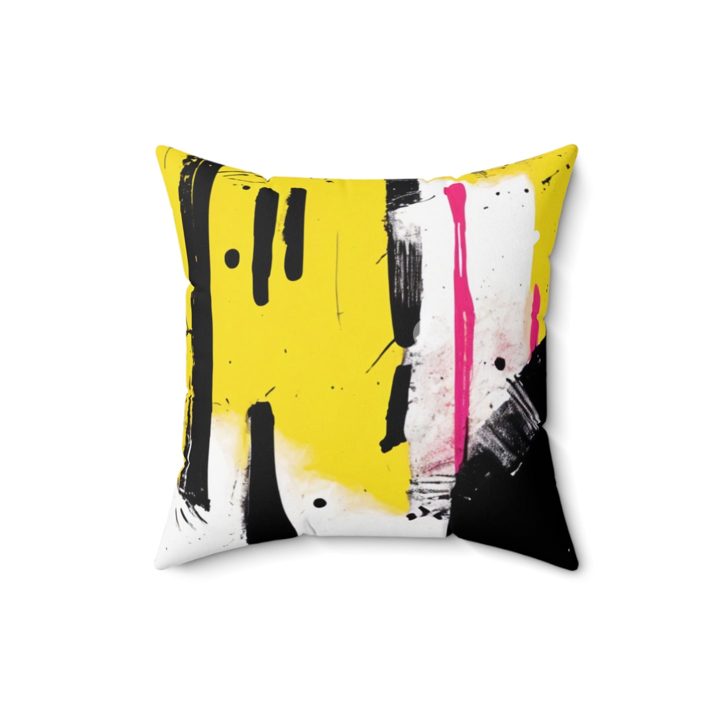 Sisustustyyny, black and yellow