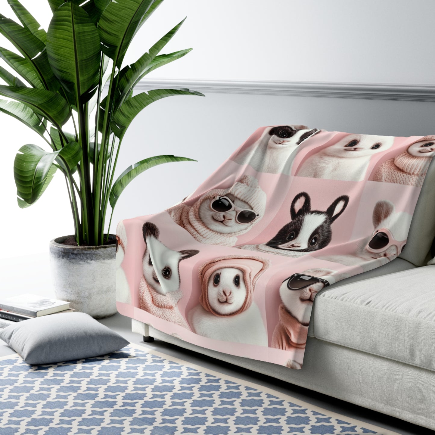 Sherpa Fleece Blanket -cuteness overload
