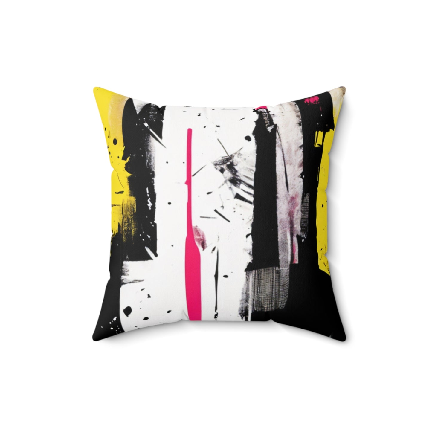 Sisustustyyny, black and yellow