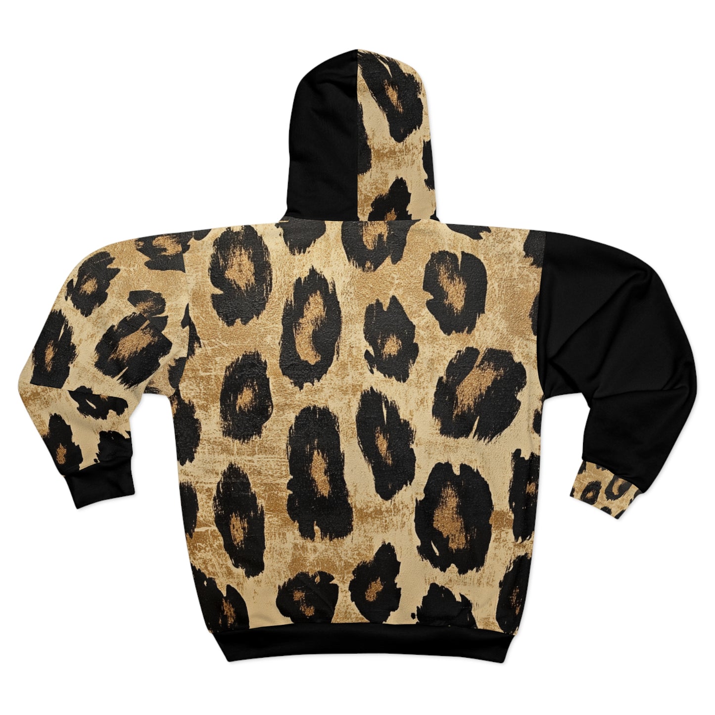Vetoketjullinen huppari - Wild heart leopard