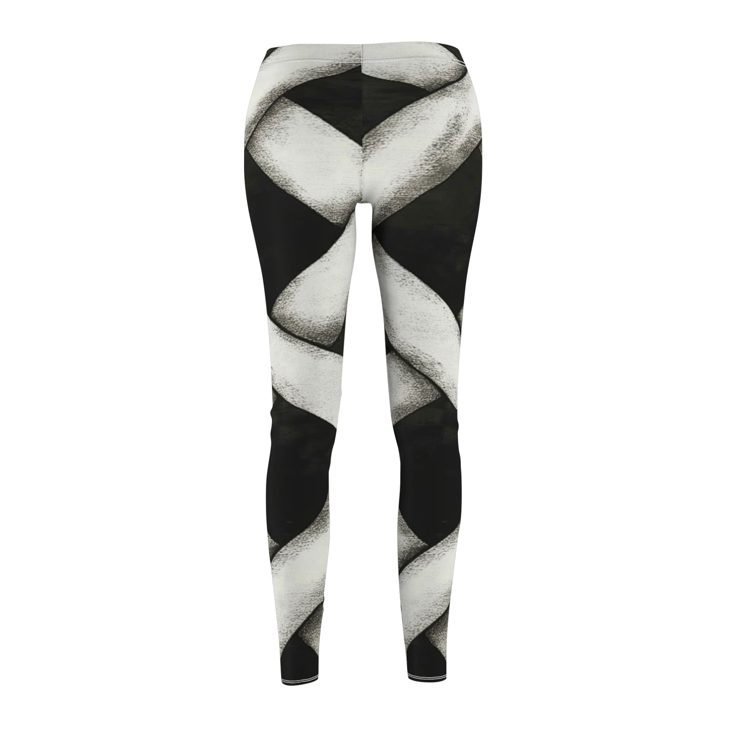 Naisten mustavalkoiset legginssit