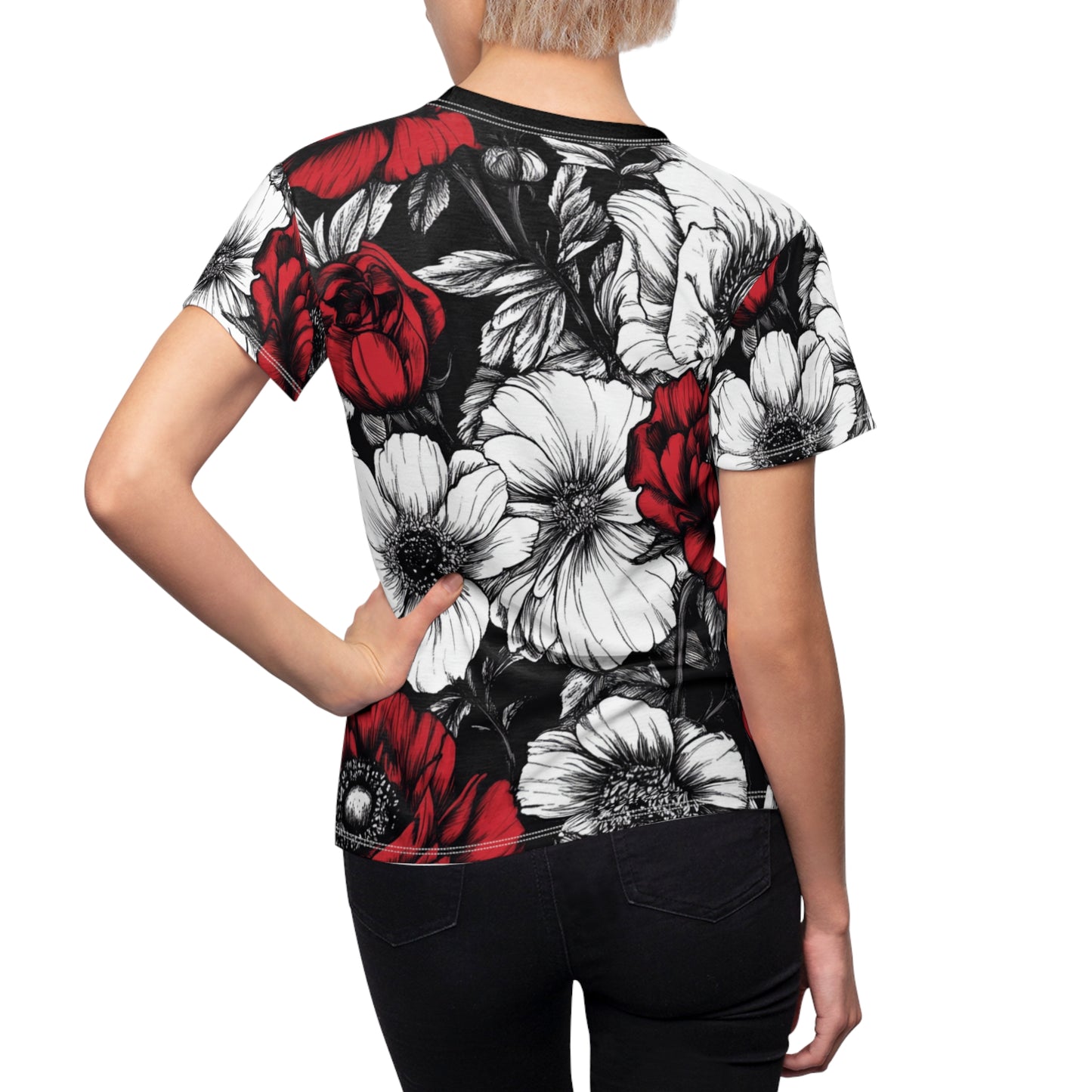 Naisten T-paita - Rebel Bloom