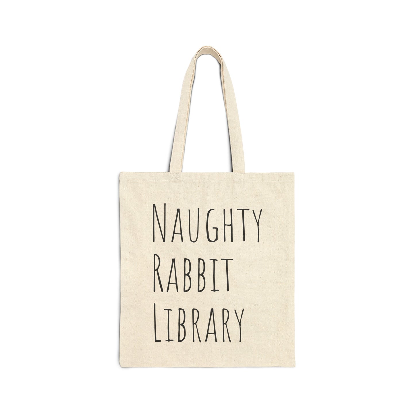 Puuvillainen kangaskassi NaughtyRabbit Library 2