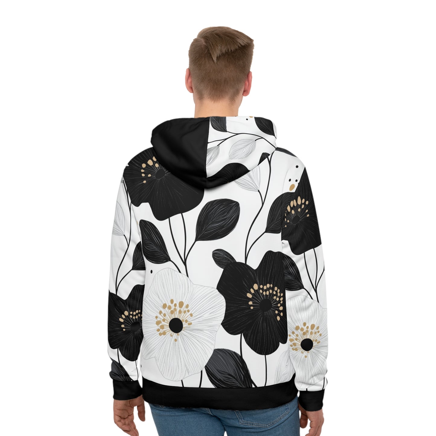 Miesten Huppari – Floral Minimalist Drama