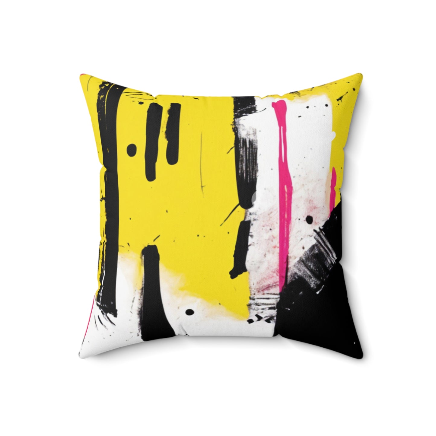 Sisustustyyny, black and yellow