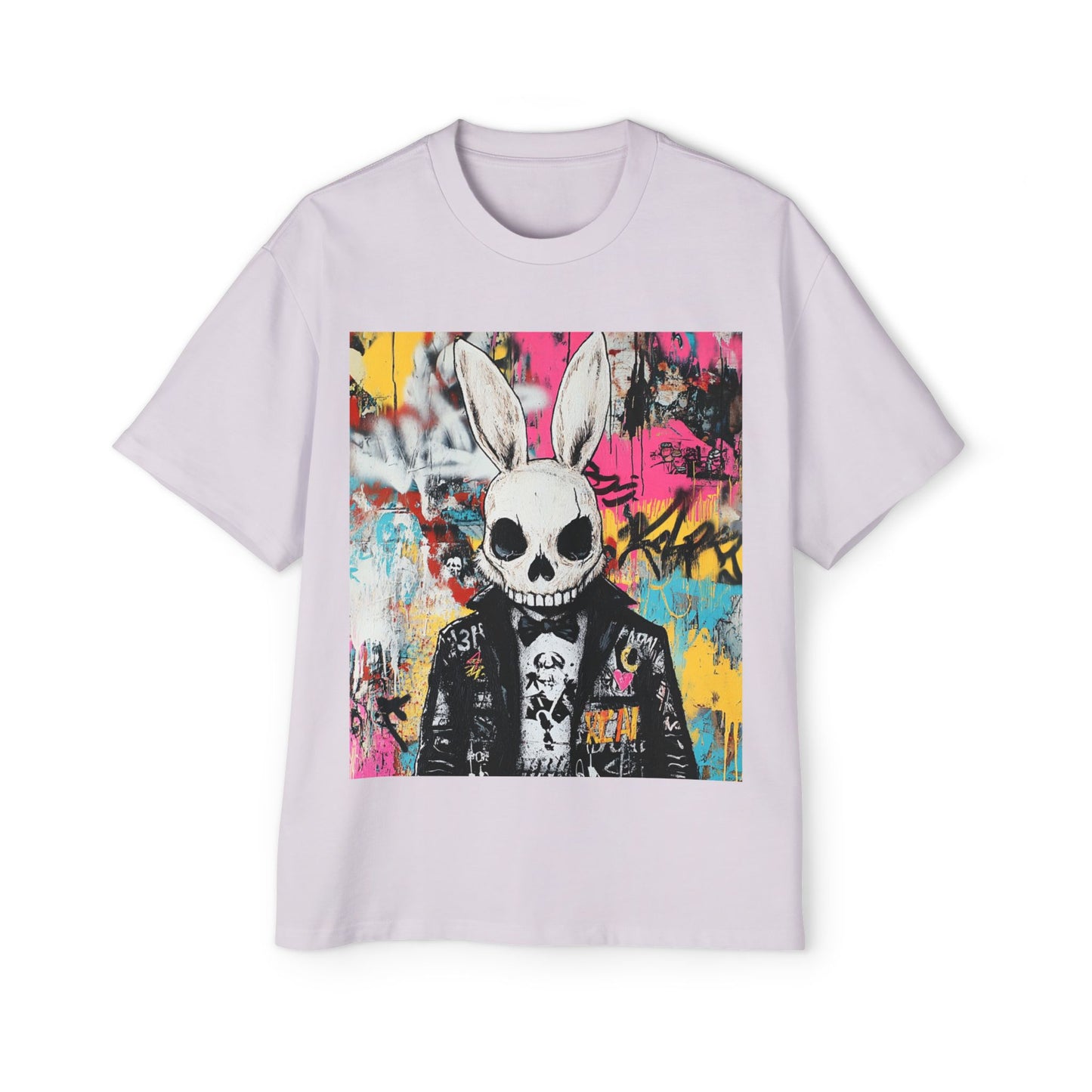 Miesten Skeleton Rabbit Oversized T-Paita