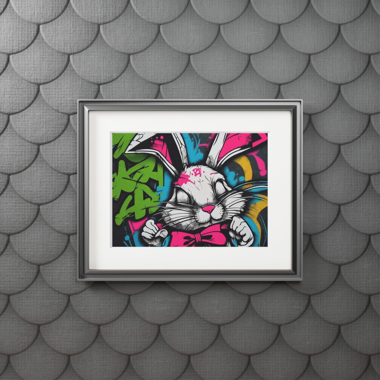 Naughty Rabbit art prints (passepartout paper frame)