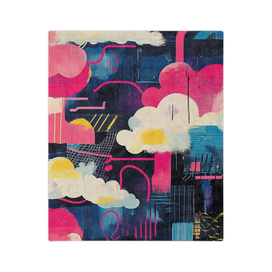 Superpehmeä Dark skies Fleece-viltti