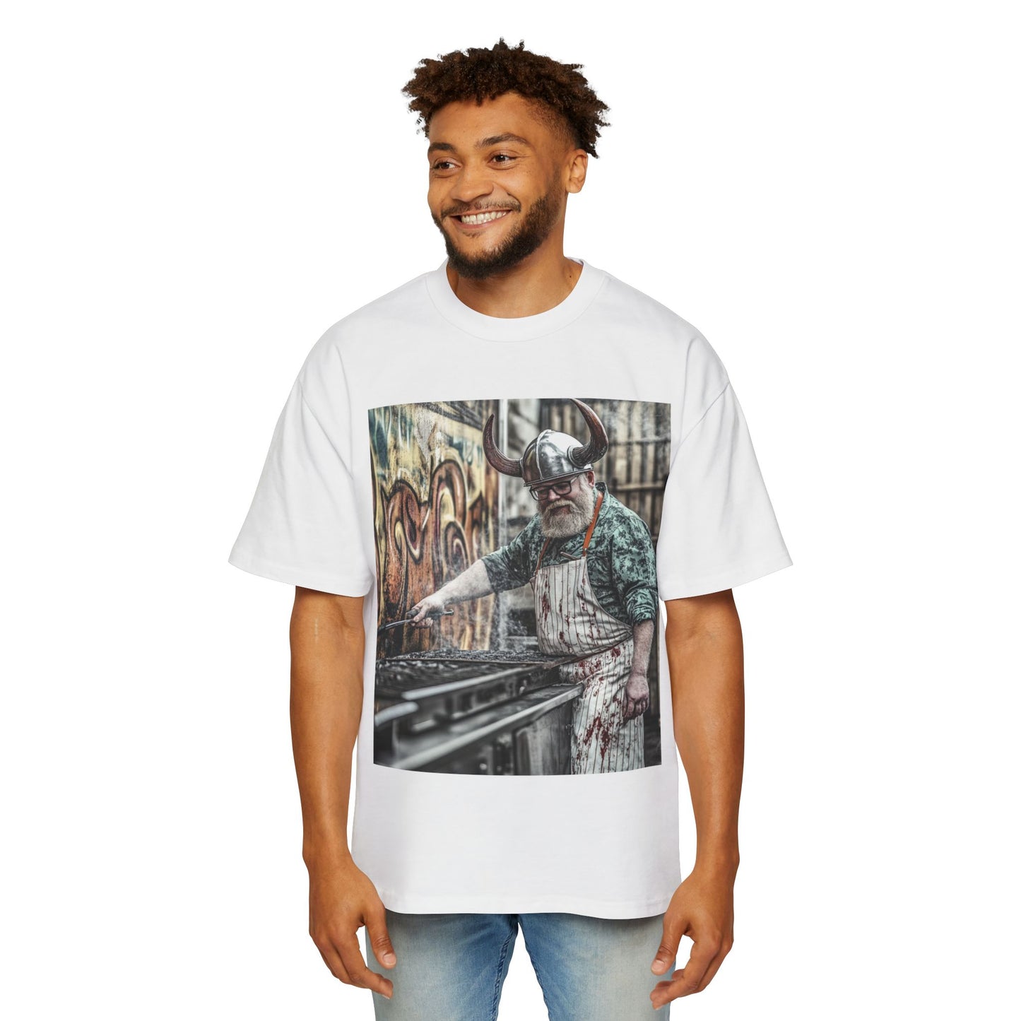 Miesten modern Viking Oversized T-Paita