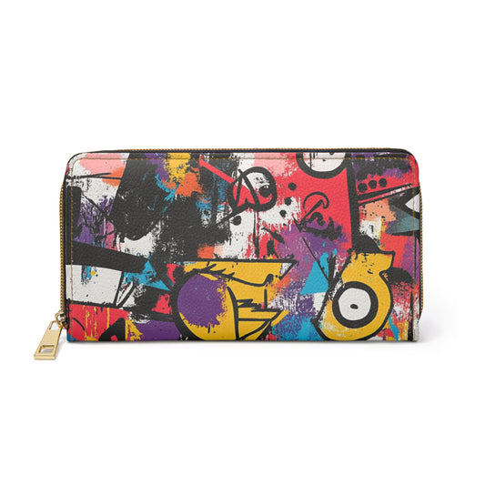 Graffiti-Tyylinen uniikki lompakko