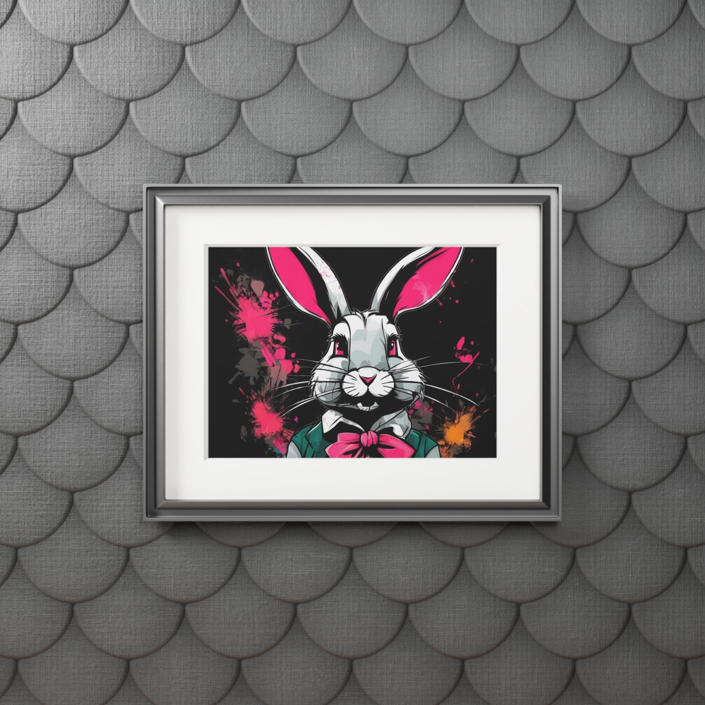 Naughty Rabbit art prints (passepartout paper frame)