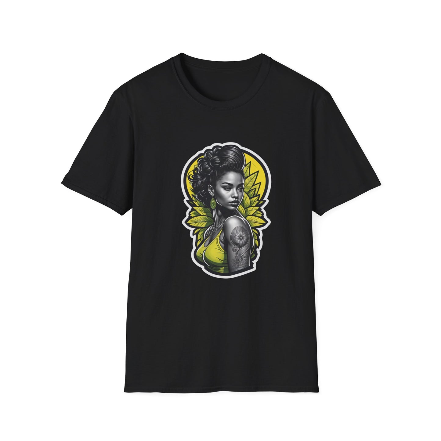 Unisex Softstyle T-paita, rebel queenie