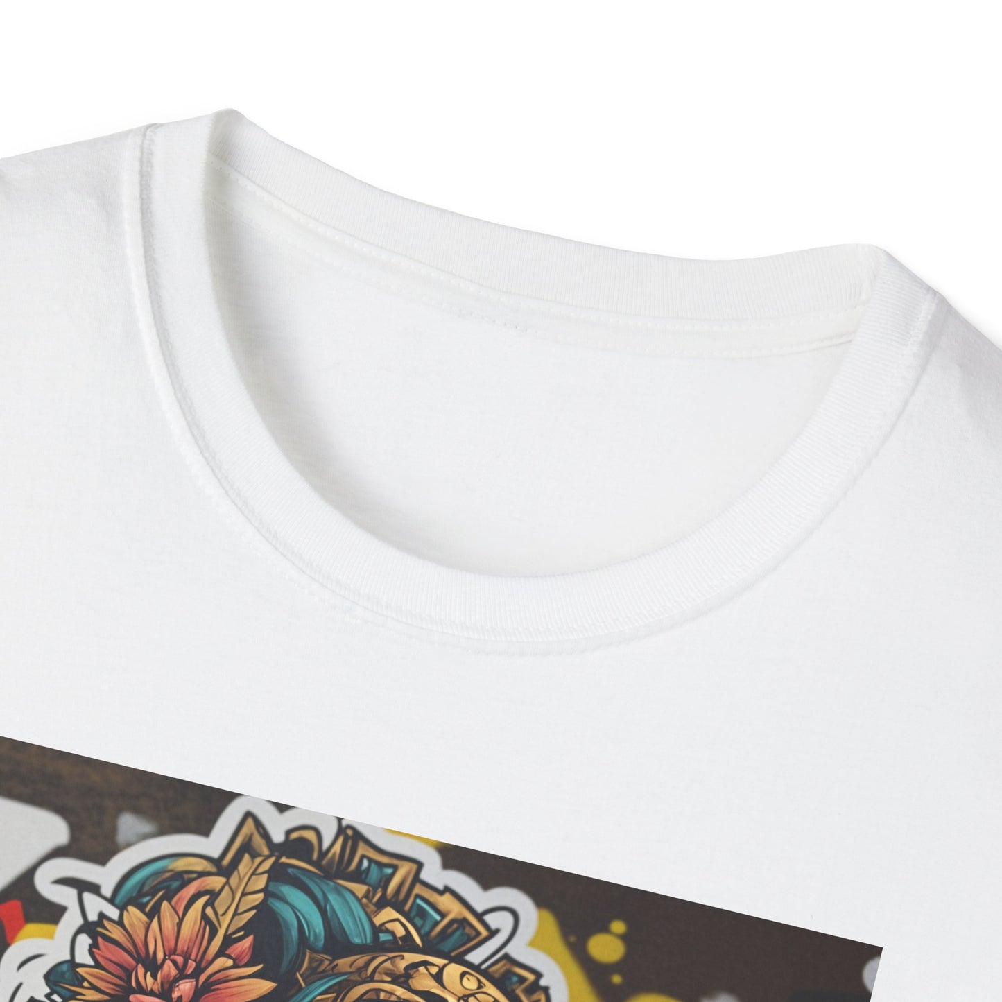 Unisex Softstyle T-paita, golden queenie