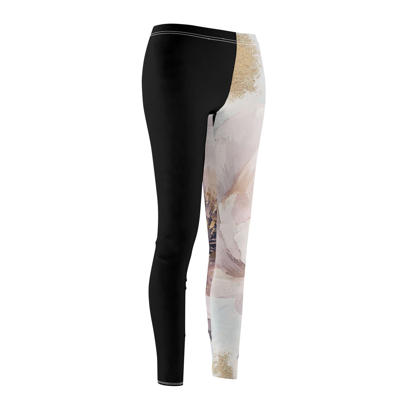 Naisten keskikorkeat rennot leggingsit – Delicate Flower