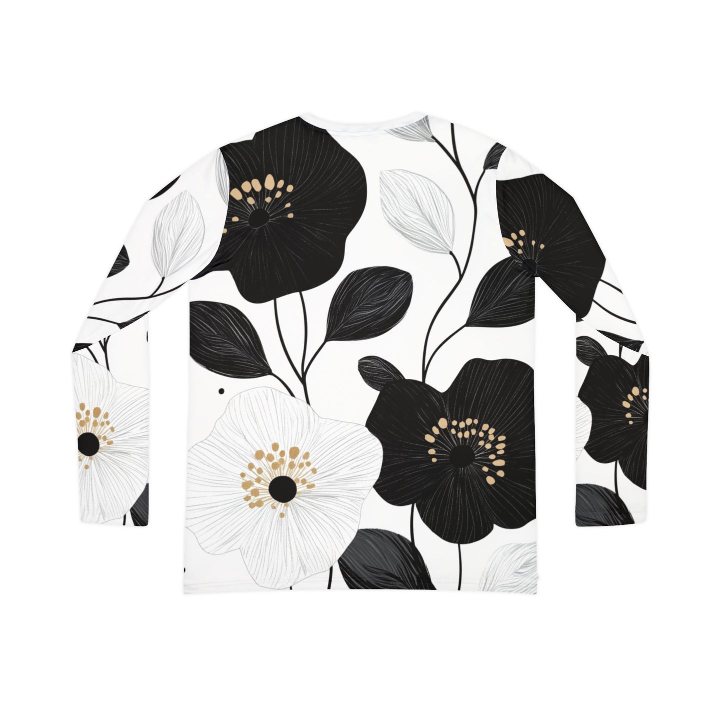 Naisten pitkähihainen T-paita -Floral Minimalist Drama