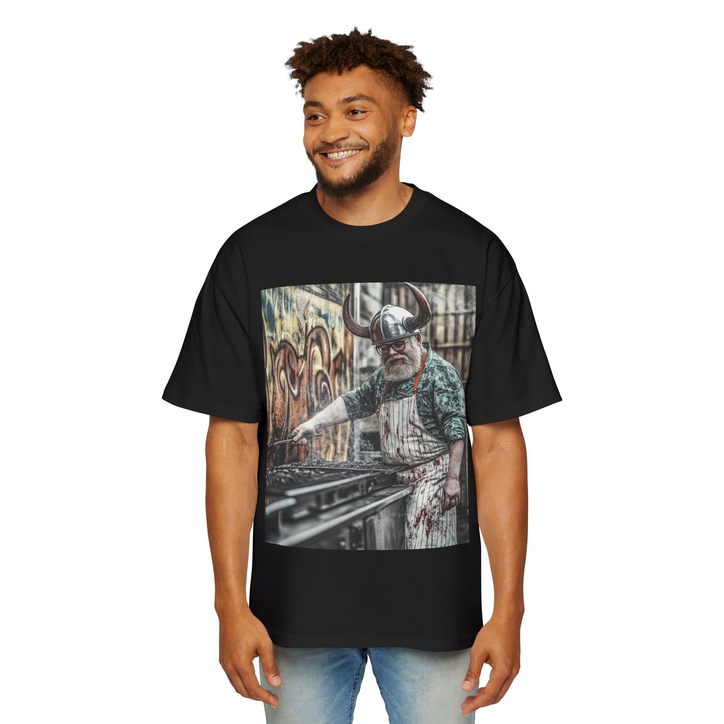 Miesten modern Viking Oversized T-Paita
