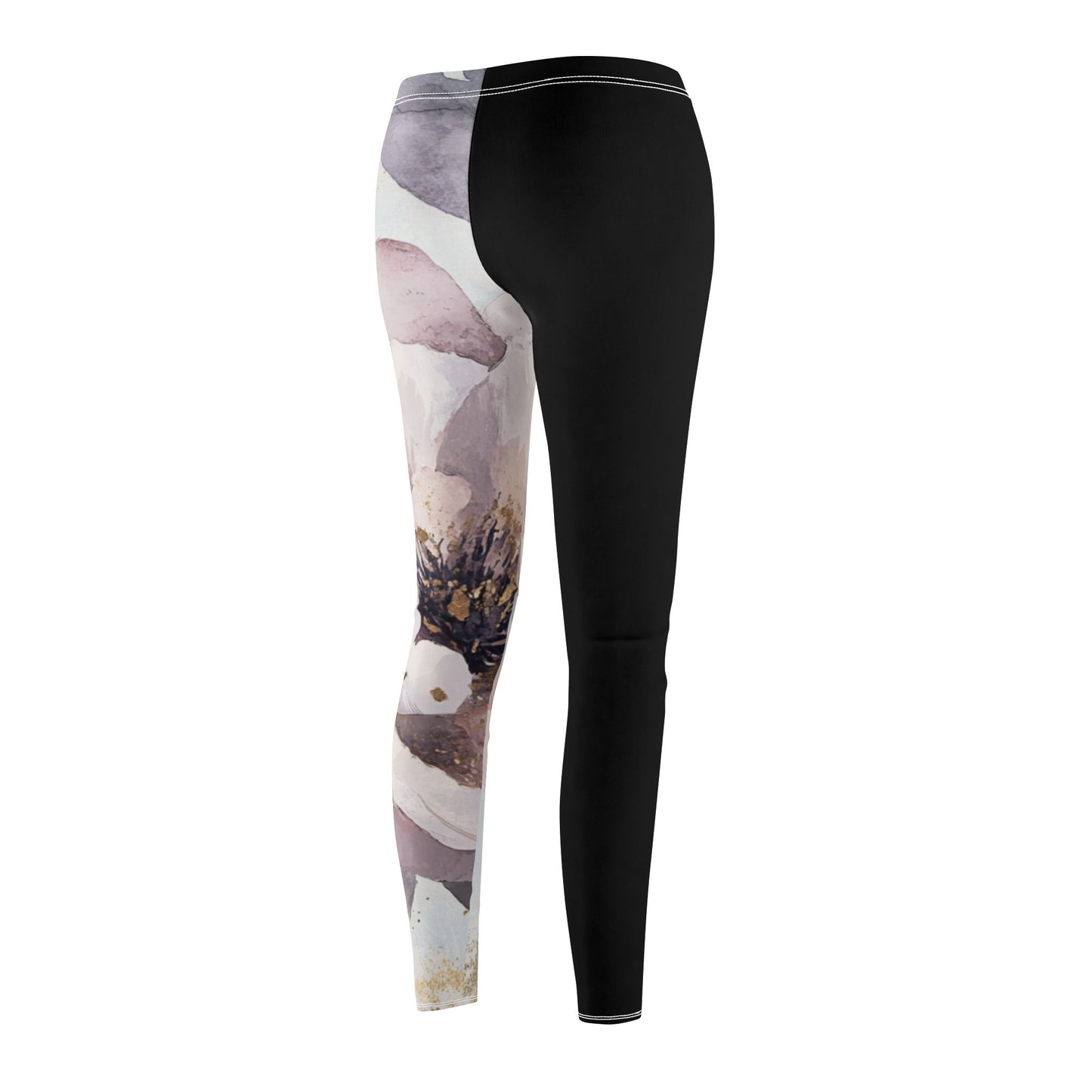 Naisten keskikorkeat rennot leggingsit – Delicate Flower