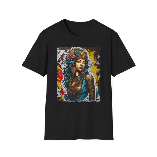 Unisex Softstyle T-paita, golden queenie