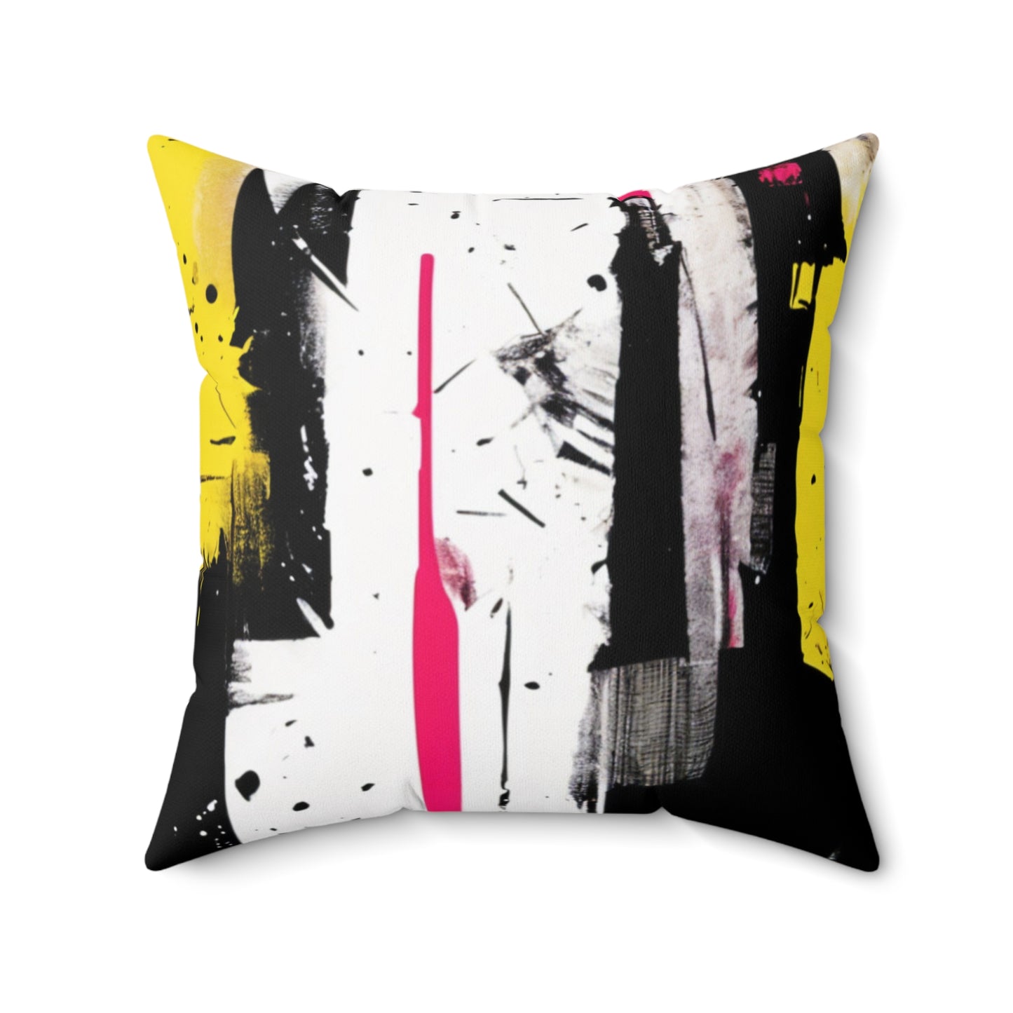 Sisustustyyny, black and yellow