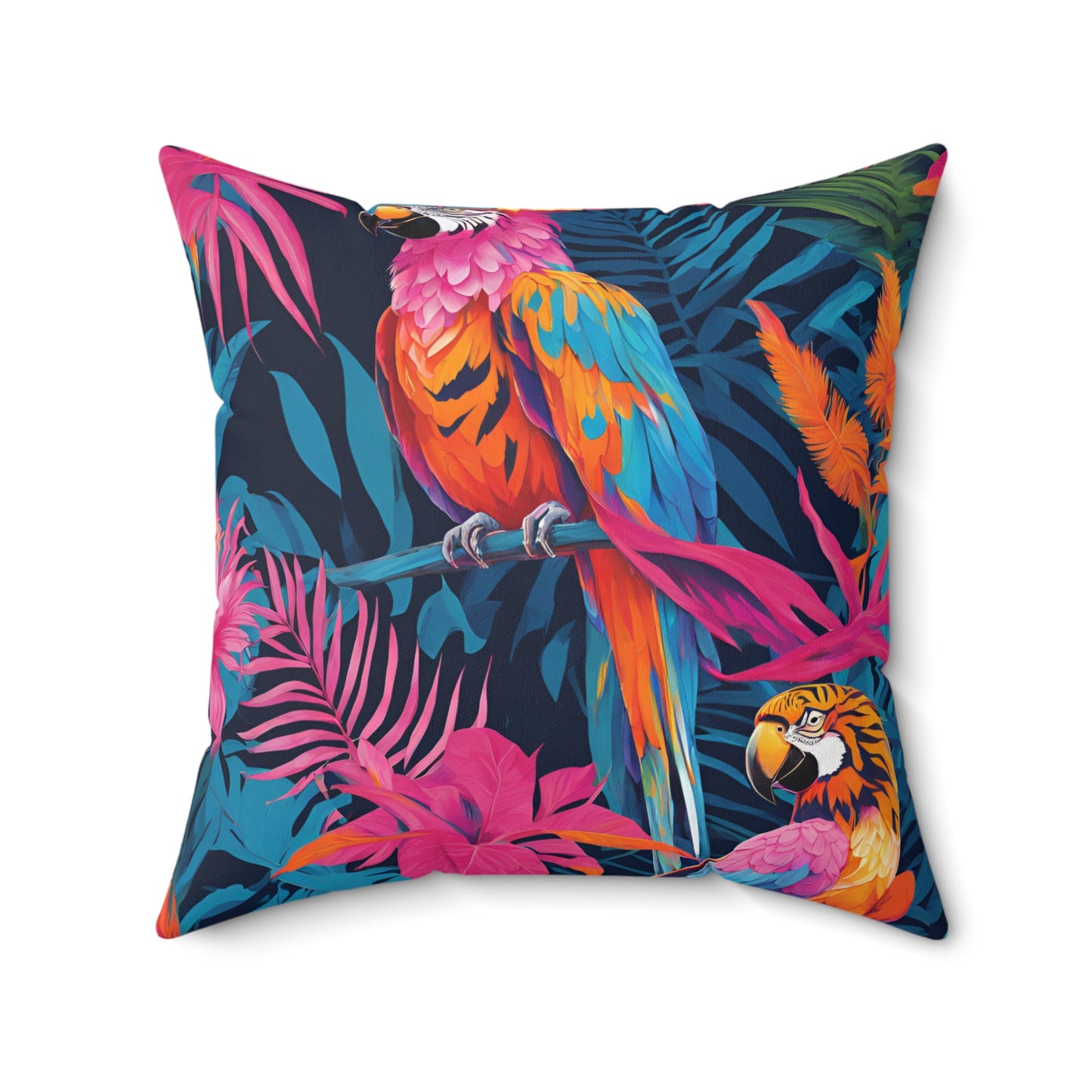 Spun Polyester Neliötyyny – Parrot paradise